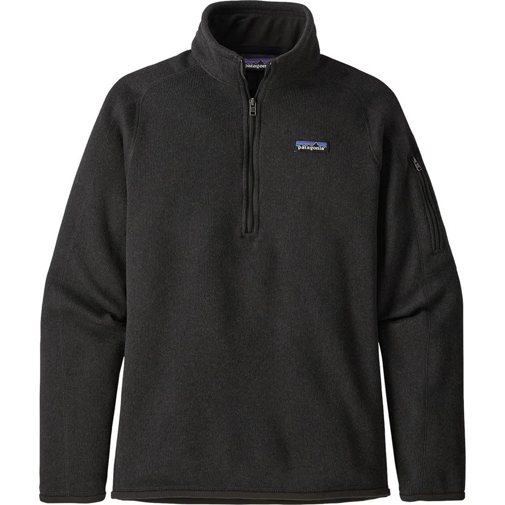 Patagonia Women’s Better Sweater 1/4 zip, Sz L, Black